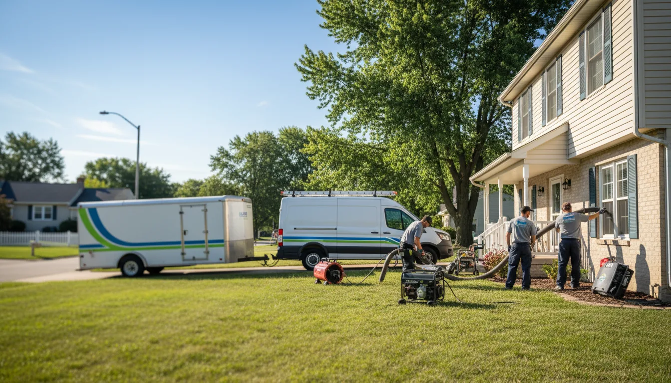 Flooded Basement Restoration And Cleanup With Repair in Reddick, IL near me